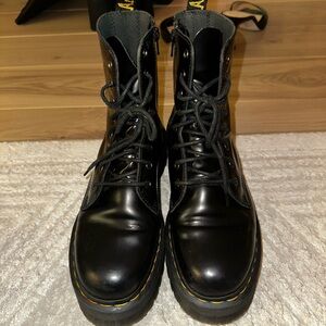 Dr marten lace up platform boots